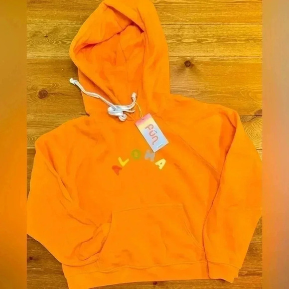 Warm Fun Brand Cropped Hoodie | Women’s Med | Orange - Picture 1 of 2
